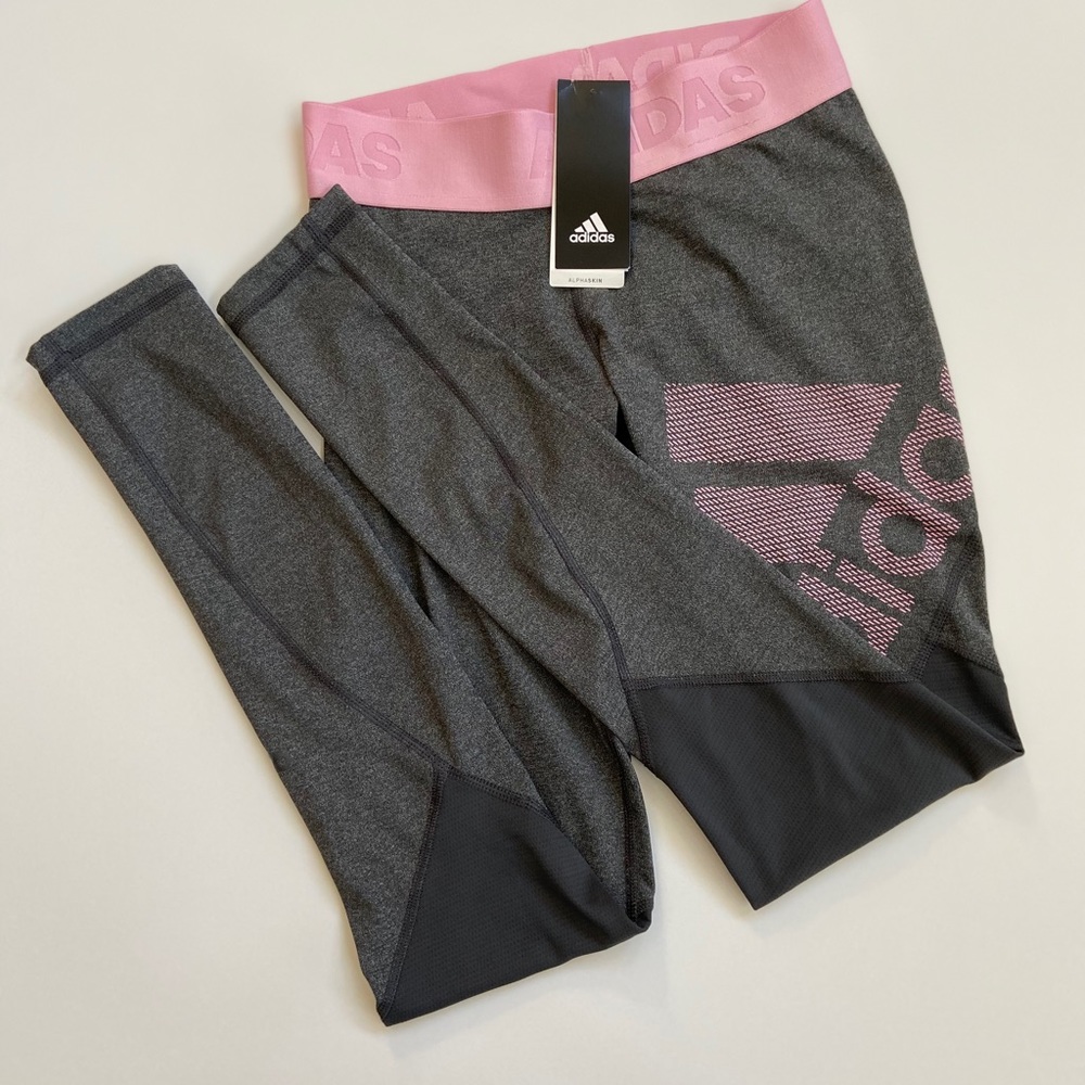 NWT Adidas Alphaskin climacool leggings XS DT6214